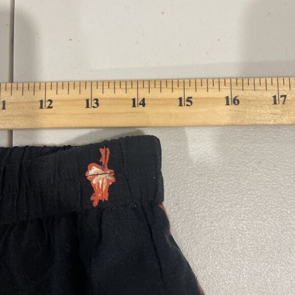 Anthropologie Womens S Black Floral Pull On Blake Pants High Rise Pockets Lounge - Picture 12 of 16